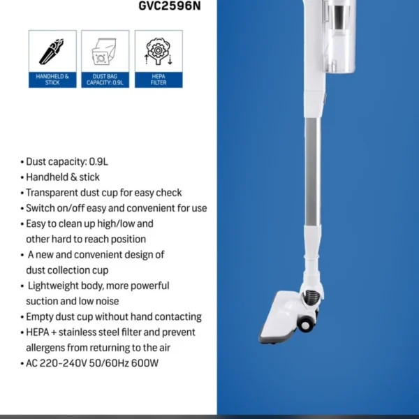 جاروعصایی جیپاس مدل GVC2596 | خرید آنلاین از ریوکالا