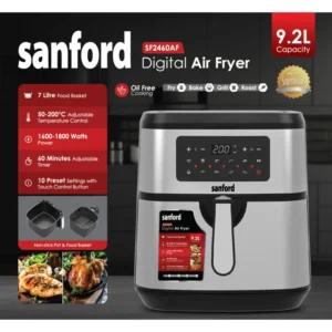 سرخ کن سانفورد ۱۰ لیتری دیجیتال مدل 2460 | خرید Sanford Air Fryer اصل