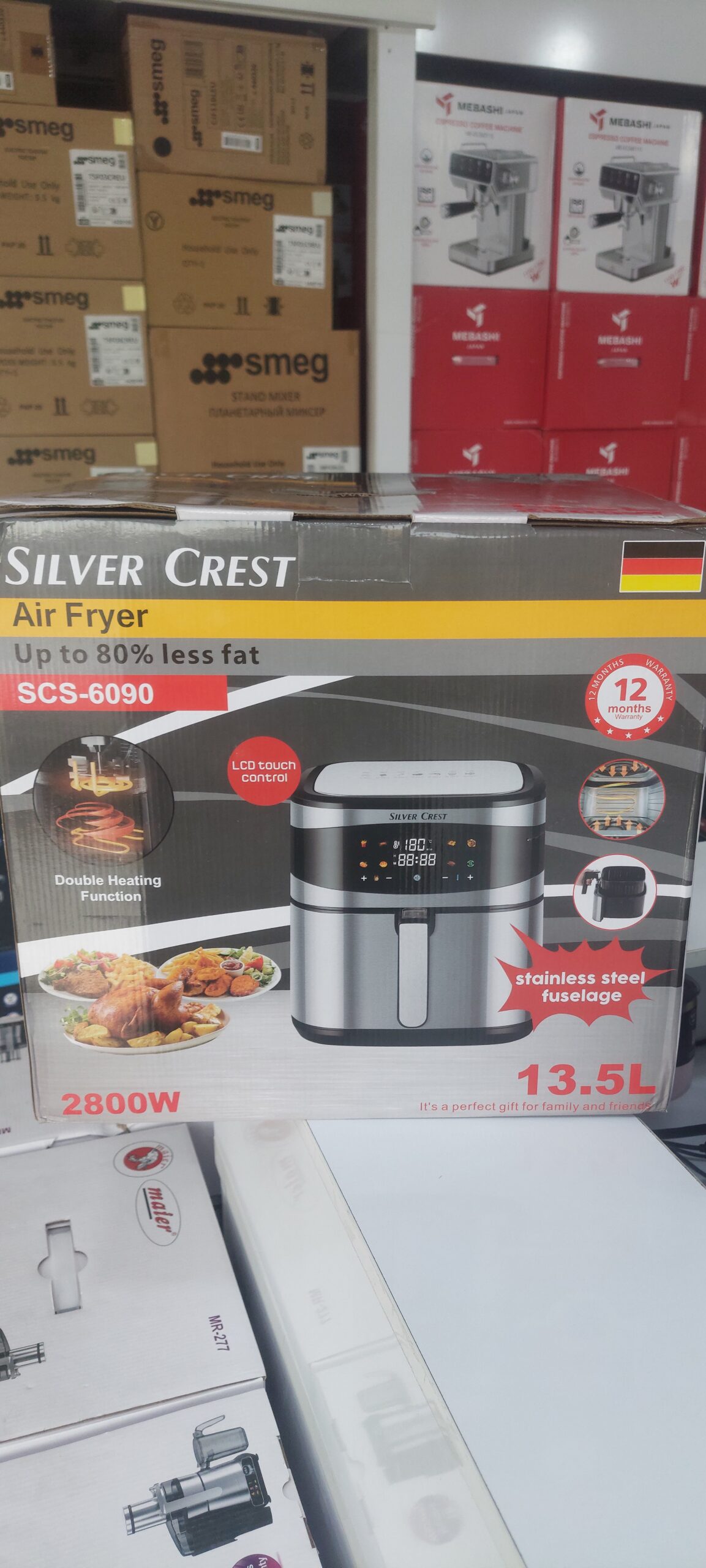 خرید سرخ کن دو المنت 13.5 لیتر سیلور کرست مدل 6090 | منوی رنگی و لمسی