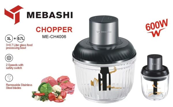 خردکن دوقلو برند مباشی ژاپن مدل ME-CH4006