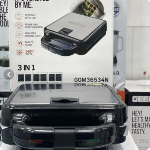 ساندویچ ساز ۳ کاره جیپاس مدل GGM36534N | خرید Geepas 3-in-1 Sandwich Maker