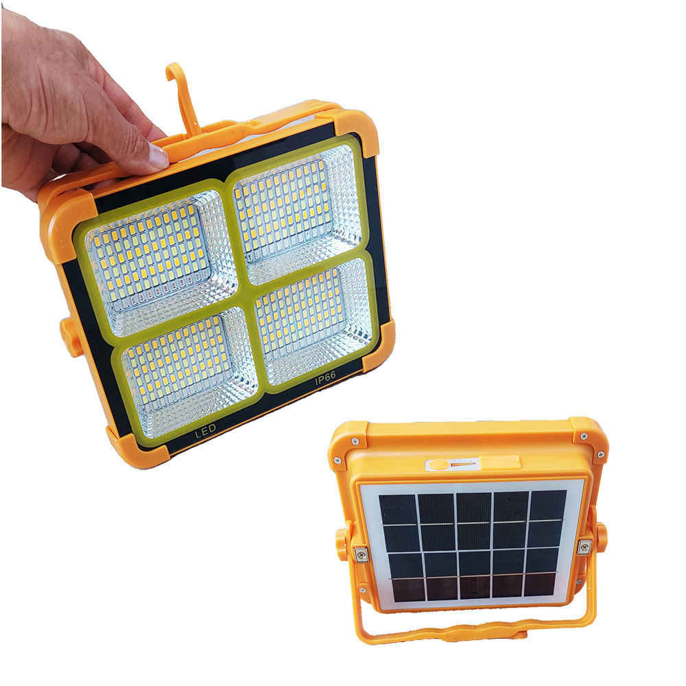 پروژکتور شارژی و خورشیدی 100 وات SOLAR LED LIGHT | خرید پروژکتور پاوربانک دار
