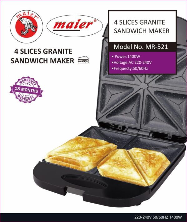 اسنک ساز Maier مدل MR-521 | خرید Maier Sandwich Maker
