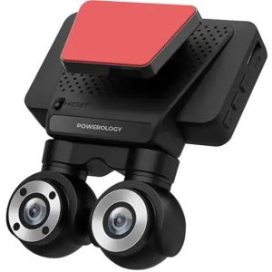 دوربین خودرو پاورولوژی P4KCAM108 4K دو دوربین | خرید از ریوکالا