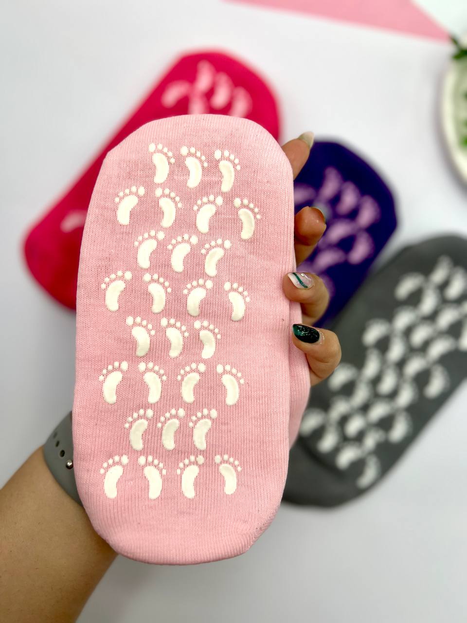 جوراب ضد ترک پا سیلیکونی وارداتی اصلی | خرید جوراب سیلیکونی طبی