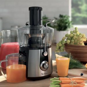 آبمیوه‌گیری مولینکس JU550D | موتور ۸۰۰ وات، فیلتر استیل و طراحی ضدزنگ