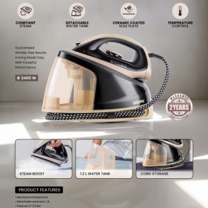 اتو مخزن دار جیپاس 2400وات مدل 24032