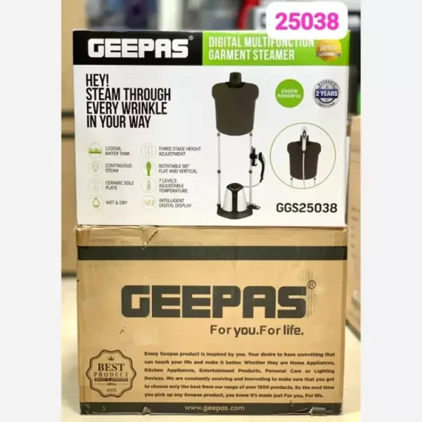 اتو بخارگر جیپاس GGS25038 | خرید اتو بخارگر با ظرفیت ۱.۲ لیتر از ریوکالا