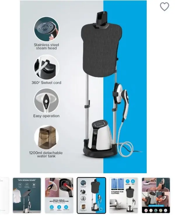 اتو بخارگر جیپاس GGS25038 | خرید اتو بخارگر با ظرفیت ۱.۲ لیتر از ریوکالا