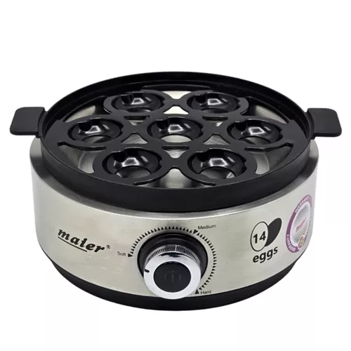 تخم مرغ پز مایر MR317 | ظرفیت 14 عدد با بدنه استیل | خرید از ریوکالا