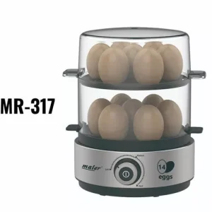 تخم مرغ پز مایر MR317 | ظرفیت 14 عدد با بدنه استیل | خرید از ریوکالا