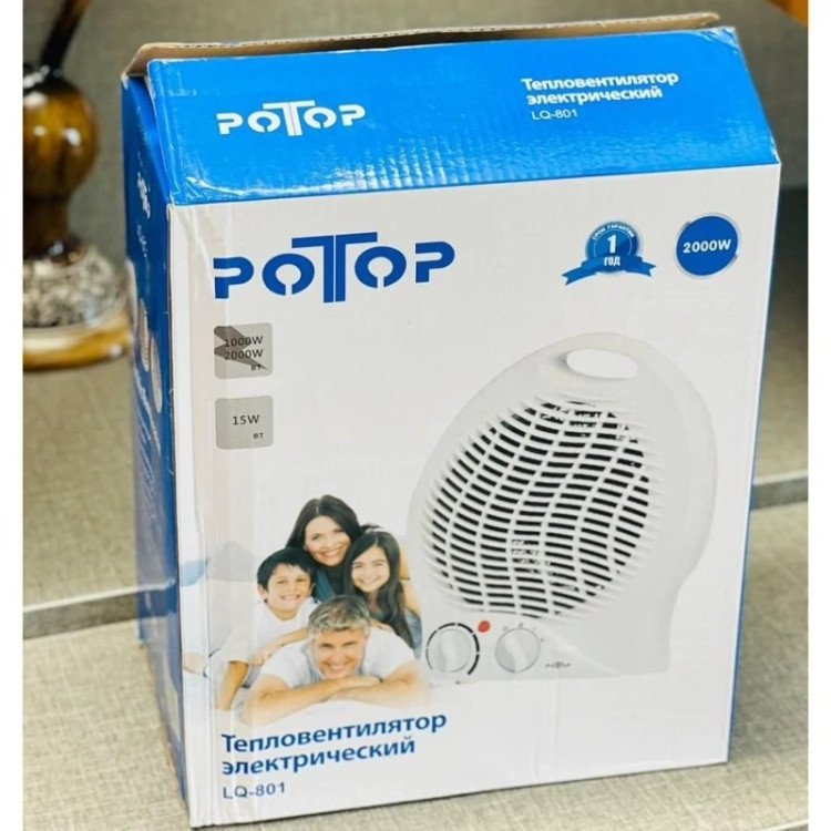 بخاری برقی فن هیتر رومیزی 501 پوتوپ | خرید بخاری رومیزی 2000 وات از ریوکالا