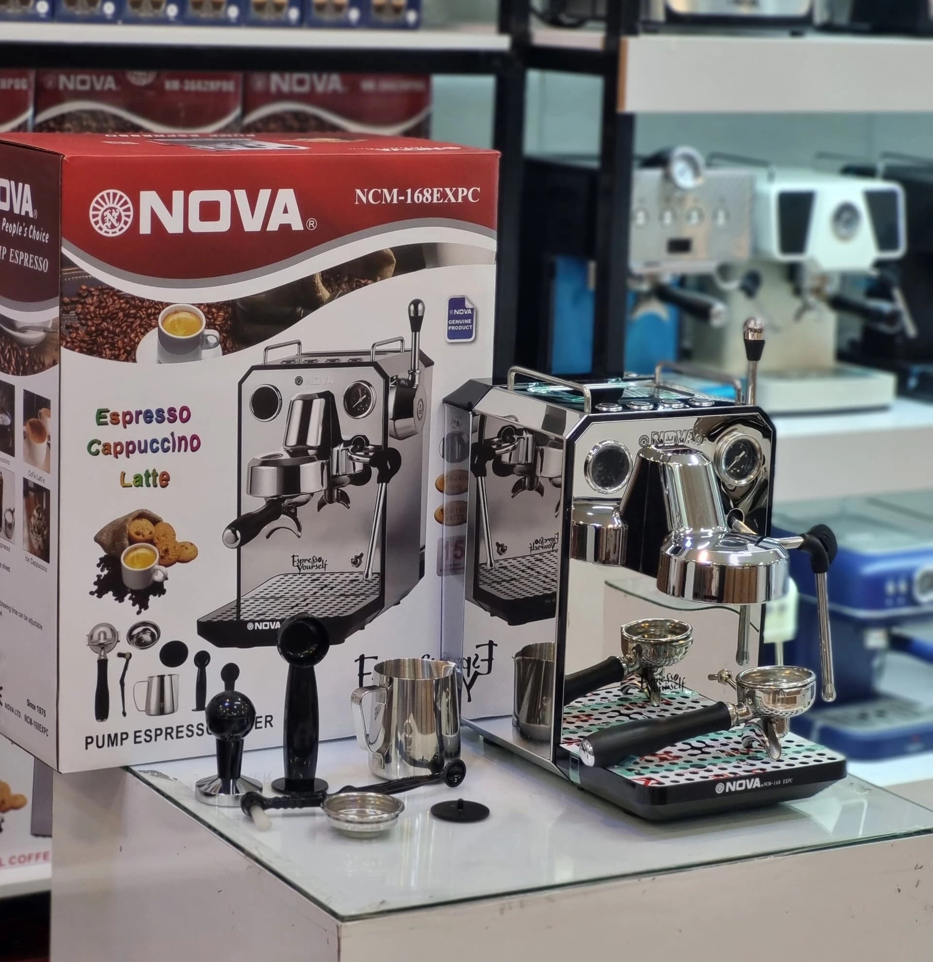 اسپرسو ساز نوا مدل 168 | خرید دستگاه اسپرسو خانگی از ریوکالا
