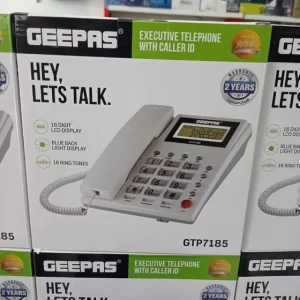 تلفن رومیزی جیپاس GTP7185 | خرید تلفن رومیزی جیپاس با دفترچه و حافظه تماس