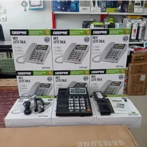 تلفن رومیزی جیپاس GTP7185 | خرید تلفن رومیزی جیپاس با دفترچه و حافظه تماس