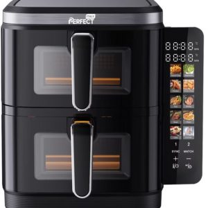 سرخ کن دو قلو پرفکت DAF-8001 | سرخ‌کن بدون روغن دو سبده