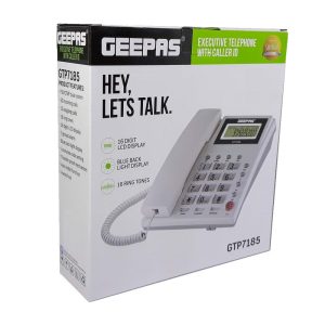 تلفن رومیزی جیپاس GTP7185 | خرید تلفن رومیزی جیپاس با دفترچه و حافظه تماس