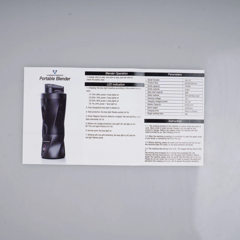 شیکر ووگاتی VE-PB01 | خرید بلندر شخصی و شیکر قابل حمل از ریوکالا