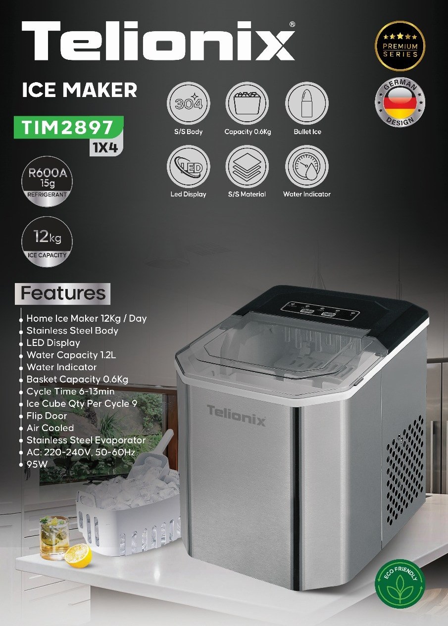 یخساز تلیونیکس مدل Tim2897 | تولید سریع یخ | خرید از ریوکالا