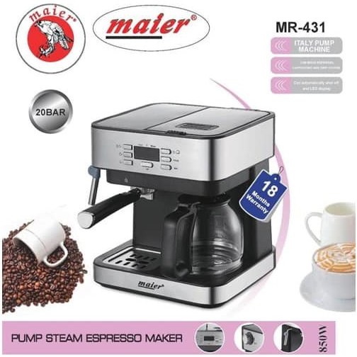 اسپرسو ساز مایر MR-431 | خرید اسپرسوساز خانگی حرفهای