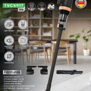 جارو برقی عصایی تلیونیکس 4917 | خرید جاروبرقی عصایی تی‌کشی همزمان