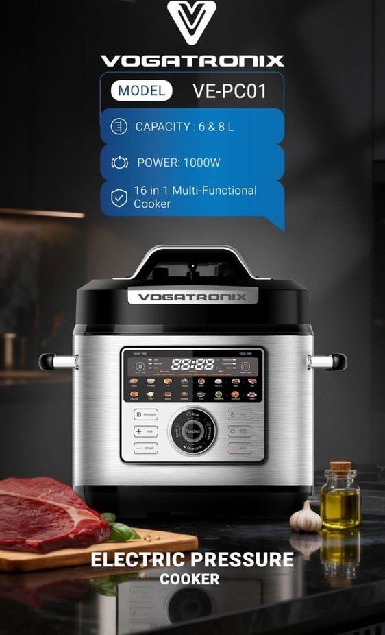 زودپز برقی وگاتی VE-PC01 | قیمت و خرید زودپز ۶ لیتری Vegati از ریوکالا