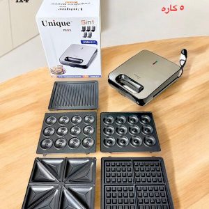 اسنک ساز 5 کاره یونیک USM-511 | دستگاه چندکاره اسنک و گریل