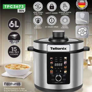 پلوپز و زودپز تلیونیکس مدل TPC3673 | پخت سریع و چندکاره