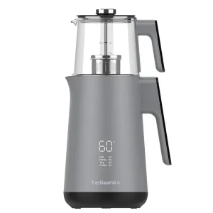 چای ساز تلیونیکس TTM5004 | خرید چای ساز استیل و شیشه‌ای از ریوکالا