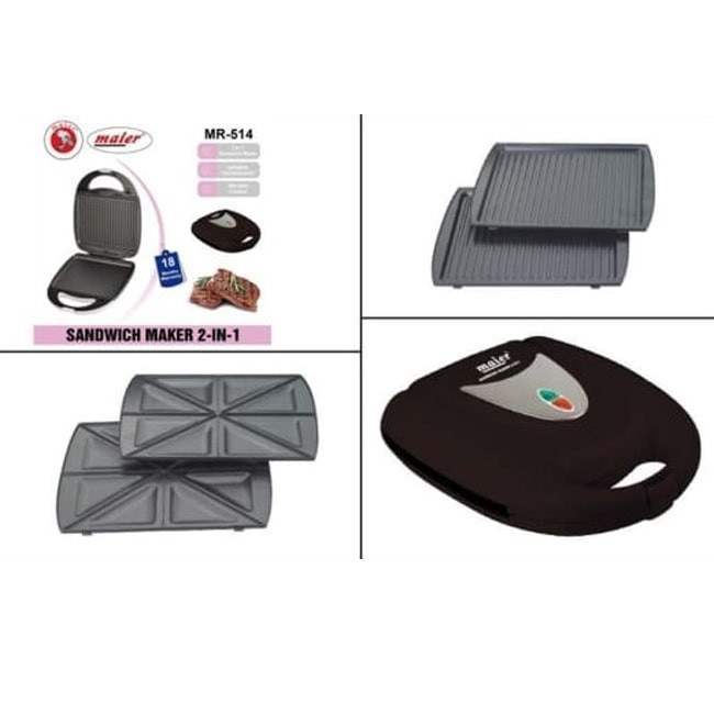 ساندویچ ساز ۲ کاره مایر MR514 | خرید ساندویچ ساز با کیفیت