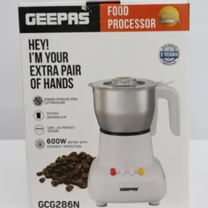 آسیاب برقی جیپاس مدل GCG286N ظرفیت ۰.۳ لیتر با بدنه استیل