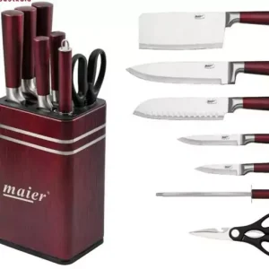 سرویس چاقو آشپزخانه 8 پارچه مایر مدل MR-73